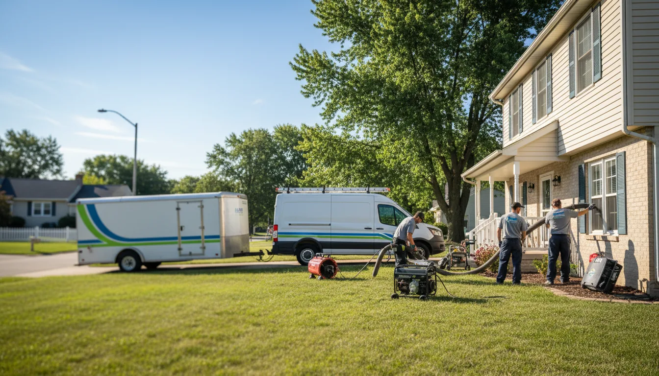 Flooded Basement Restoration And Cleanup With Repair in Tremont City, OH near me